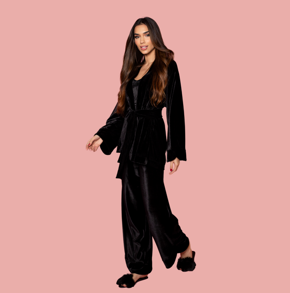 Kit Completo – 3 Peças (Kimono + Calça + Blusa)